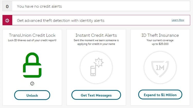 TransUnion+TrueIdentity+status+screen+capture